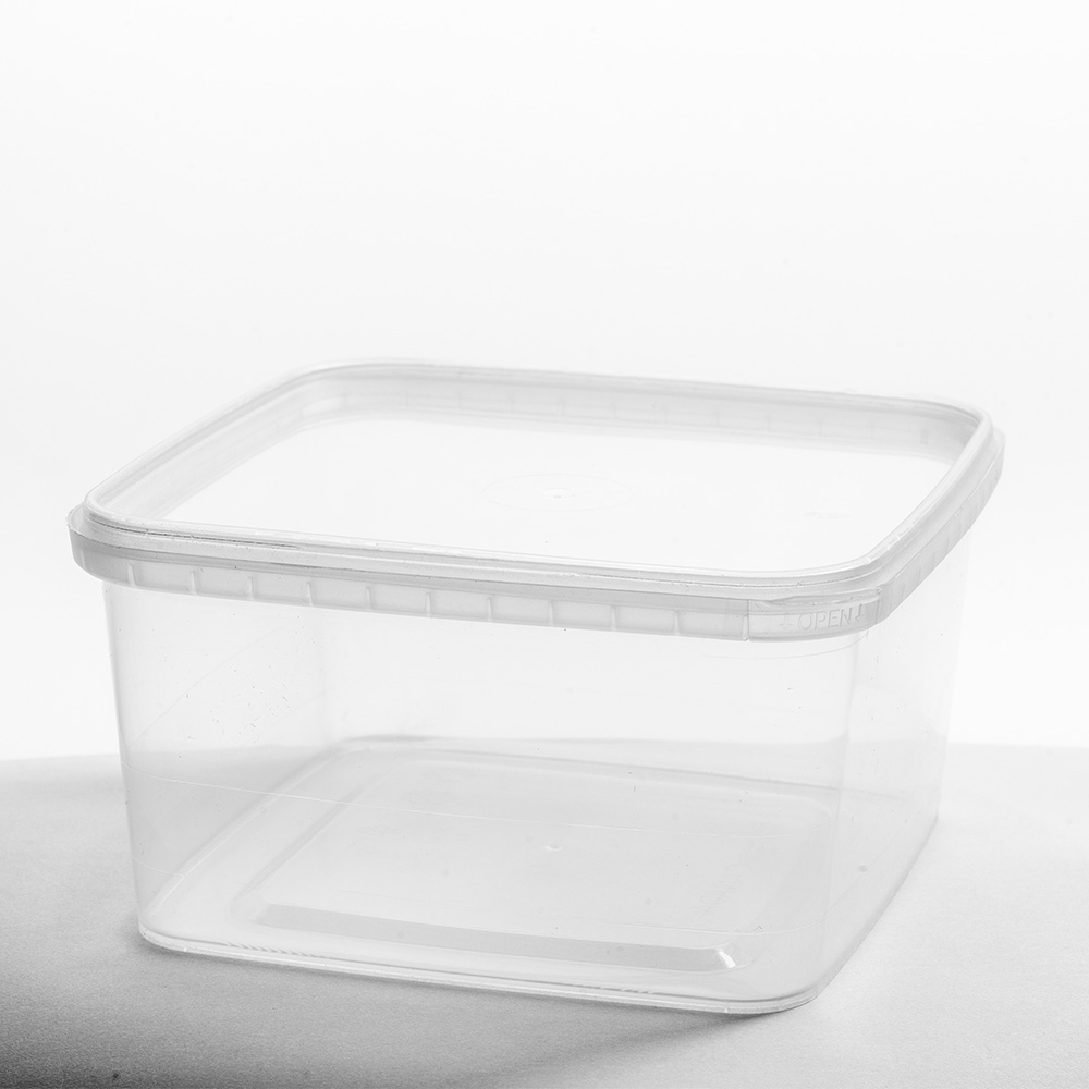 Elfe Plastik 7002EP 8 oz Round Plastic Tamper Evident Container, 500/cs (Lids Are Sold Separately)