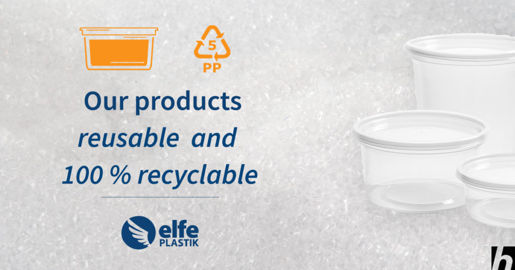 Reduce waste with our reusable and 100% recyclable products