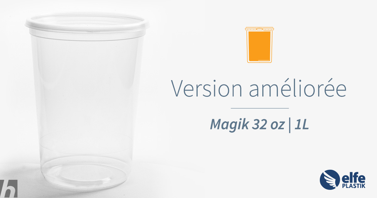 Le plus grand contenant 32 oz Magik est en nouvelle version améliorée!