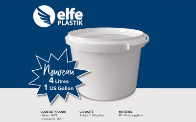 Nouveau produit : contenant de 4 litres / 1 US gallon